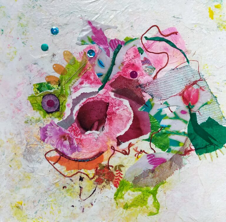 Rose pivoine 20x20 2025