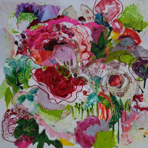 Rose pivoine 30x30 2024